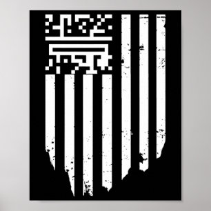 Póster Funny Qr presidente Trump código de baile