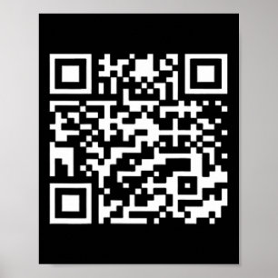 Póster Funny Qr presidente Trump, código de baile 2