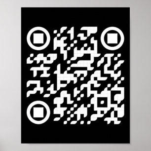 Póster Funny Qr presidente Trump, código de baile 3