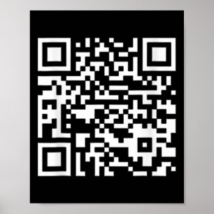 Póster Funny Qr presidente Trump, código de baile (en Byc