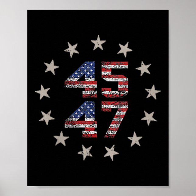 Póster Funny Qr presidente Trump código de baile (en negr (Frente)