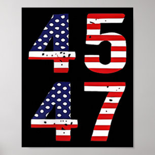 Póster Funny Qr presidente Trump código de baile Trump 45