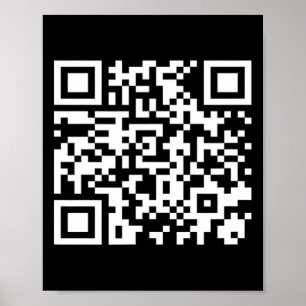 Póster Funny Qr presidente Trump Código de Danza 2025