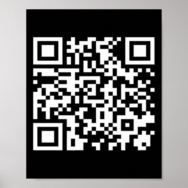 Póster Funny Qr presidente Trump Código de Danza 2025 (Frente)