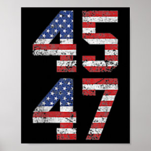 Póster Funny Qr presidente Trump Código de Danza (atrás) 