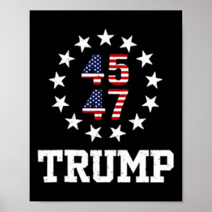 Póster Funny Qr presidente Trump inauguración de código d