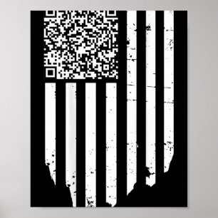 Póster Funny Qr Scan Code President Trump 4547 Trump Danc