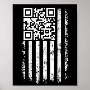 Póster Funny Qr Scan Me President Trump 4547 Trump Dancin