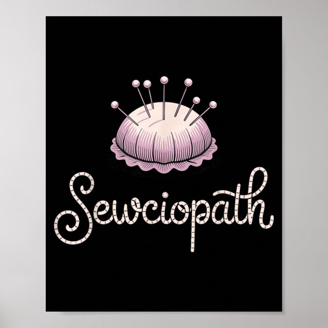 Póster Funny Quilting Design For Men Women Sewing Sew Qui (Frente)