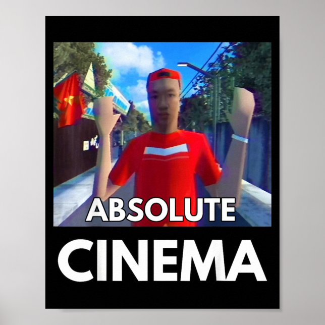 Póster Funny Quote Absolute Cinema Meme Brother Hai's Pho (Frente)