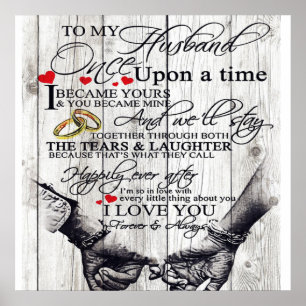 Póster Funny Quotes To My Husband Gift For Husband