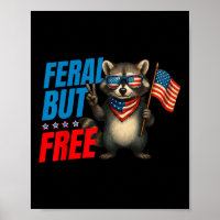Funny Raccoon 1776 4 de julio Día de la Independen