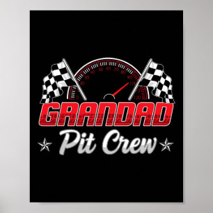 Póster Funny Race Car Birday Party Carreras Familia Grand