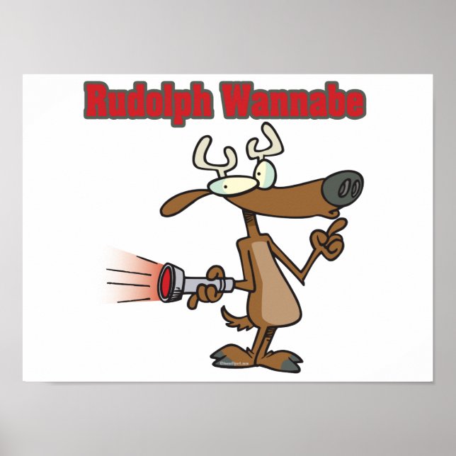 Póster funny reindeer wannabe (Frente)