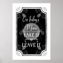 Funny Rótulo de cocina antigua