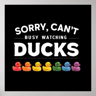 Póster Funny Rubber Duck Lover Design
