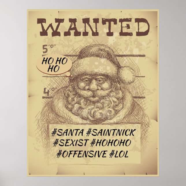 Póster Funny Santa Poster (Frente)
