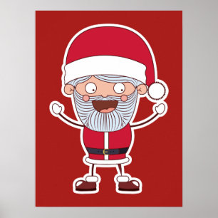 Póster Funny Santa poster