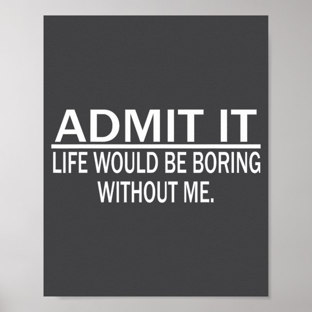 Póster Funny Saying Perfect Idea For Men Women  (Frente)