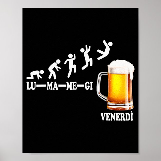 Póster Funny Sayings Week On Finally Friday Week  (Frente)