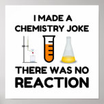 Póster Funny Science lover chemistry chiste<br><div class="desc">Chiste de química científica divertida</div>