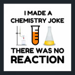 Póster Funny Science lover chemistry chiste<br><div class="desc">Chiste de química científica divertida</div>