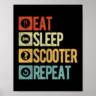 Póster Funny Scooter Stunt Scooter Rider Scooter Tricks R