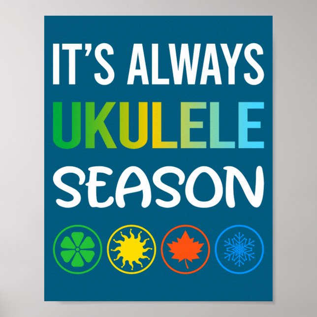 Póster Funny Season Ukulele  (Frente)
