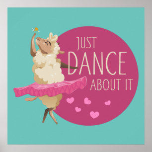 Póster Funny Sheep Message - Just Dance About It 1