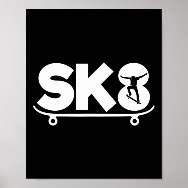 Póster Funny Skater Skateboarding  (Frente)