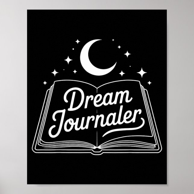 Póster Funny Sleep Hygiene Dream Journaling Status Symbol (Frente)