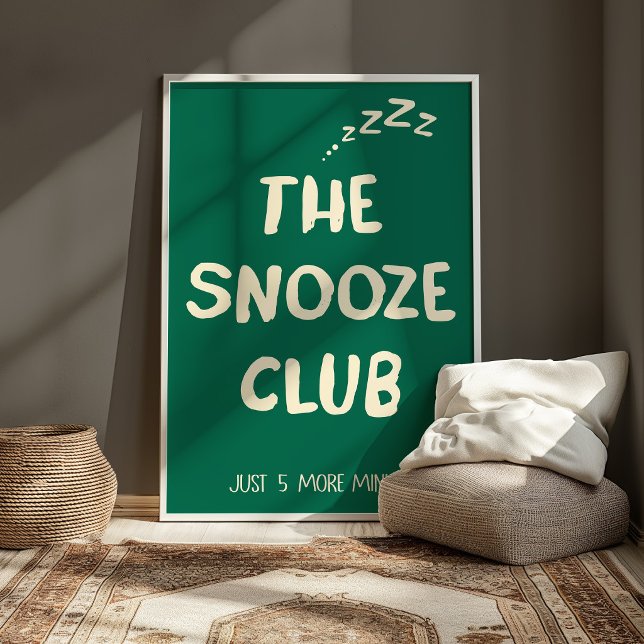 Póster Funny Sleep Wall Art Minimalist Typography Poster (Subido por el creador)