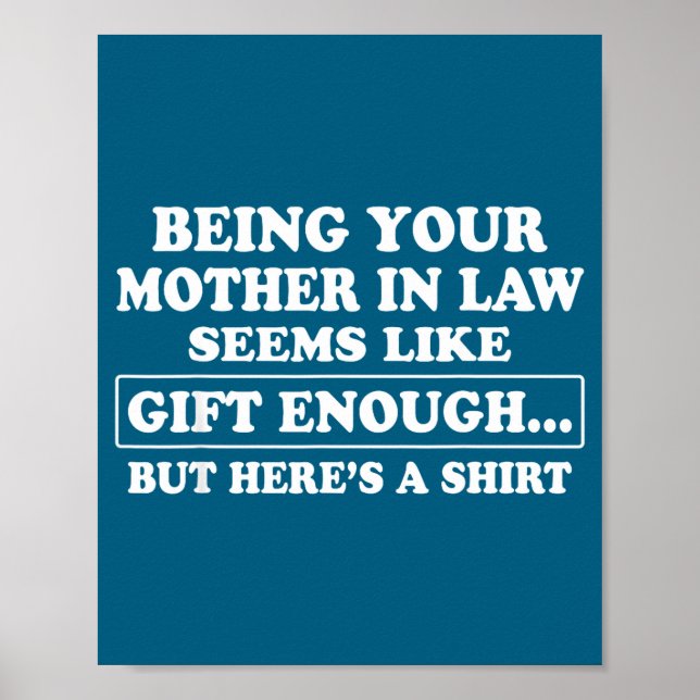 Póster Funny Son In Law Sarcastic Humor Quote From Mother (Frente)