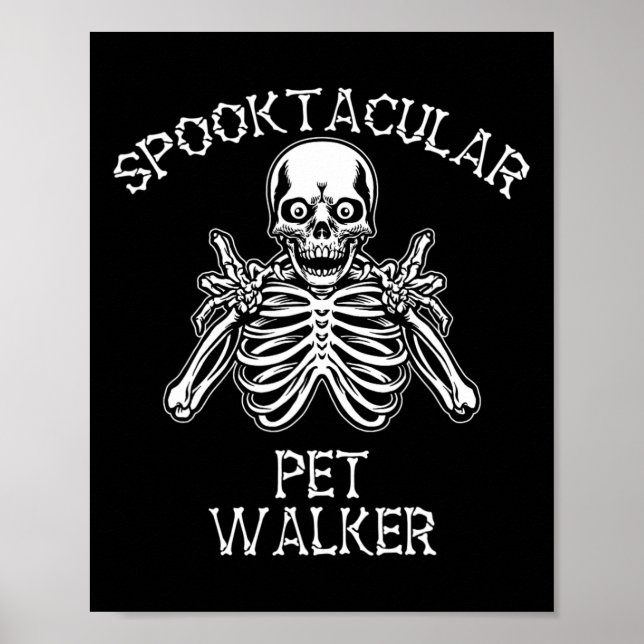 Póster Funny Spookular Mascota Walker Halloween (Frente)