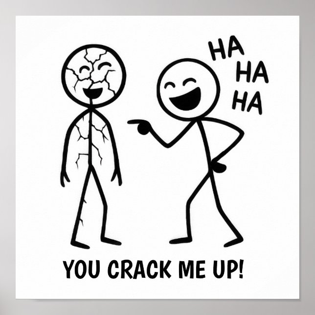 Póster Funny Stickman (Frente)