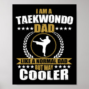 Póster Funny Tae Kwon Do Fighter Dad Taekwondo Para Los H