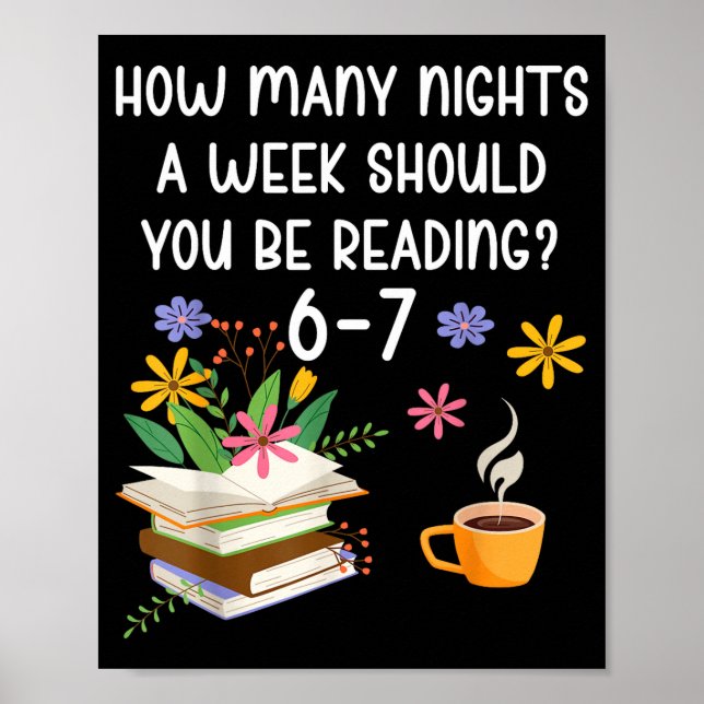 Póster Funny Teacher 67 Six Seven Meme Reading 6-7 Book L (Frente)