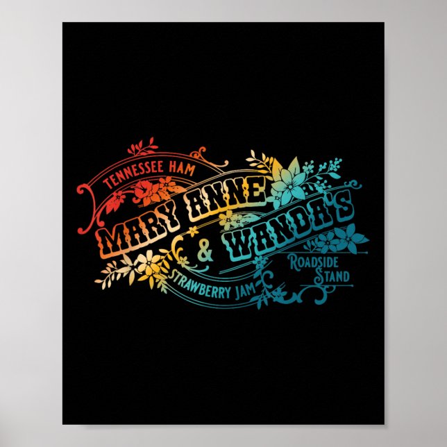 Póster Funny Tennessee-ham Mary Anne &amp; Wandas Strawbe (Frente)