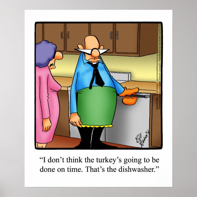 Póster Funny Thanksgiving Humor Poster (Frente)