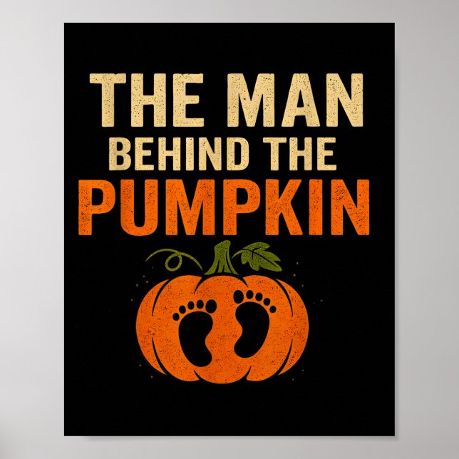 Póster Funny Thanksgiving Pregnancy Reveal Costume For Da (Frente)