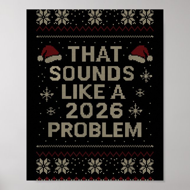 Póster Funny That Sounds Like A 2026 Problem Hr Office Ug (Frente)