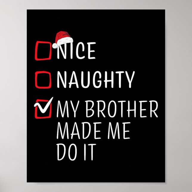 Póster Funny traviesa Navidades de Niza Familia Pajama Ho (Frente)