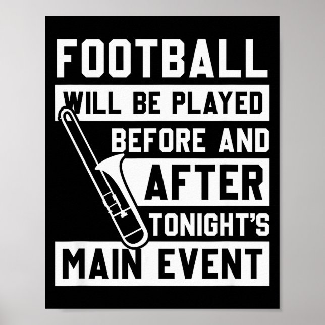 Póster Funny Trombone Player Marching Band  (Frente)