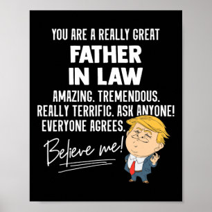 Póster Funny Trump 2020 Realmente Gran Regalo De Padre En