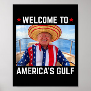 Póster Funny Trump Camisa Golfo De Estados Unidos Trump A