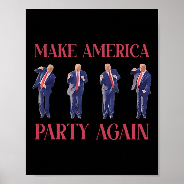 Póster Funny Trump Dancing  (Frente)