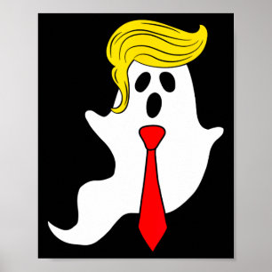 Póster Funny Trump fantasma Trump Halloween Halloween Don