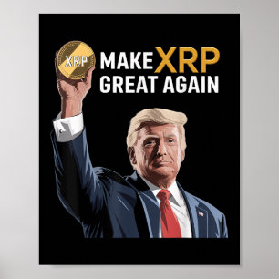 Póster Funny Trump Hace A Xrp Grande De Nuevo Cripto Xrp