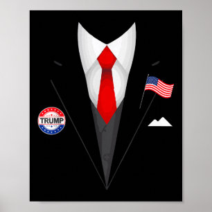 Póster Funny Trump Halloween disfraza al presidente Trump