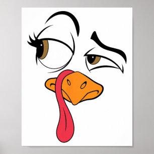 Póster Funny Turkey Guay Turquía Thankding Costume Men